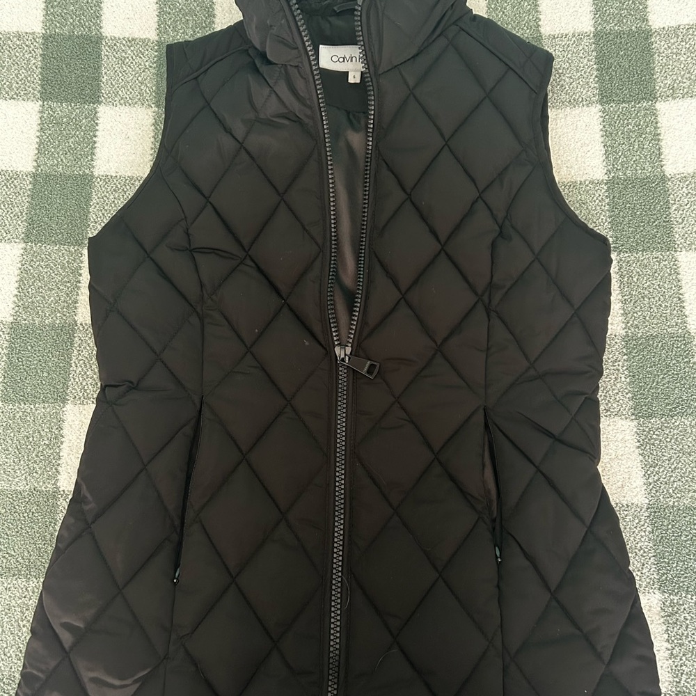 Calvin Klein Women's Black Quilted Vest